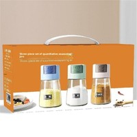 Ensemble de 2 distributeurs d'huile et de vinaigre en verre Beixing, bouteilles d'huile de cuisine anti-fuite avec becs verseurs