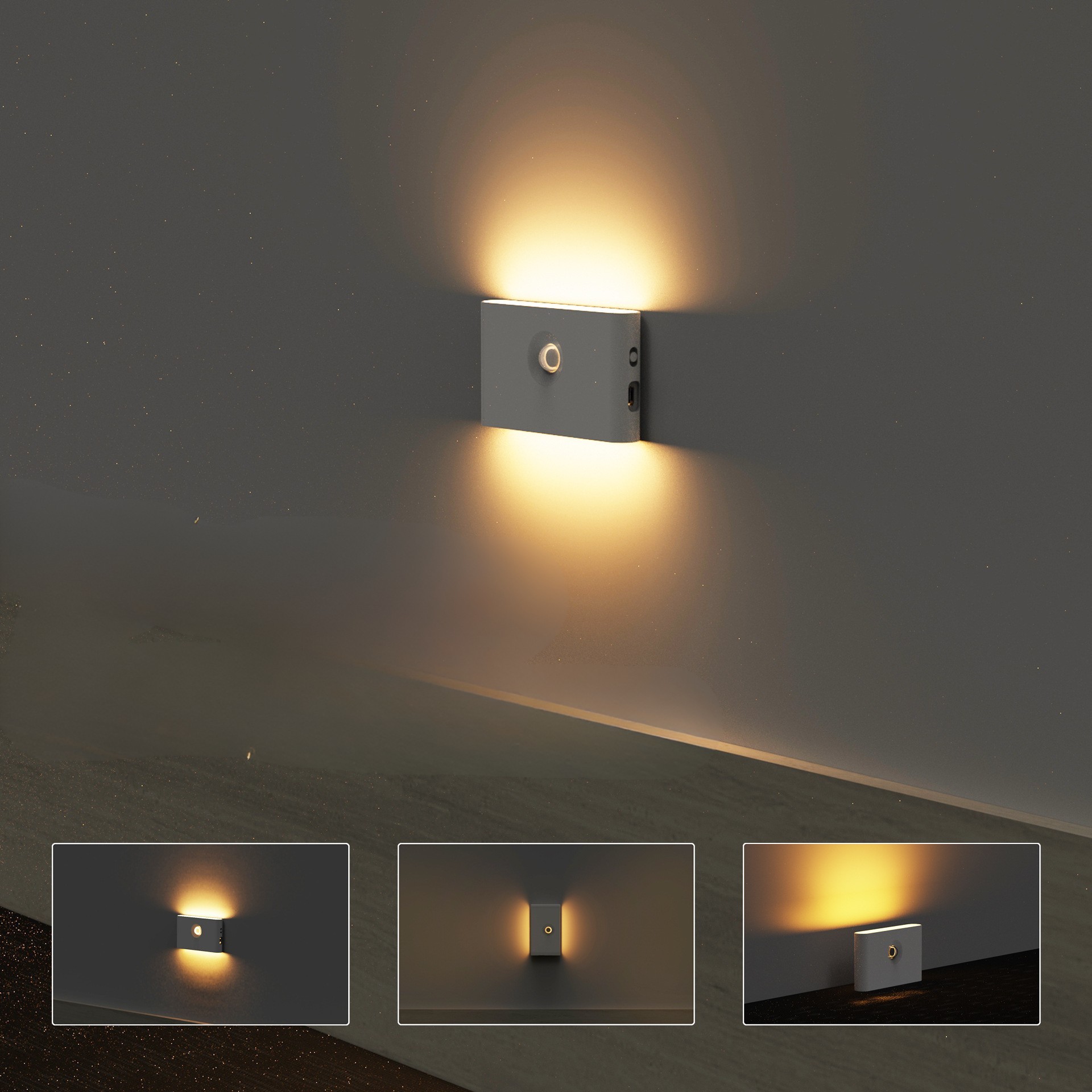 Smart Mesh Linkage PIR Motion Sensor LED Night Light, Eye Care Bedside Corridor Decor Lamp, Rechargeable Wholesale