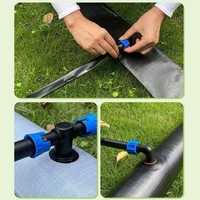 Tuyau d'irrigation goutte à goutte plat préfabriqué avec trous pré-perforés pour l'arrosage des légumes et des jardins agricoles