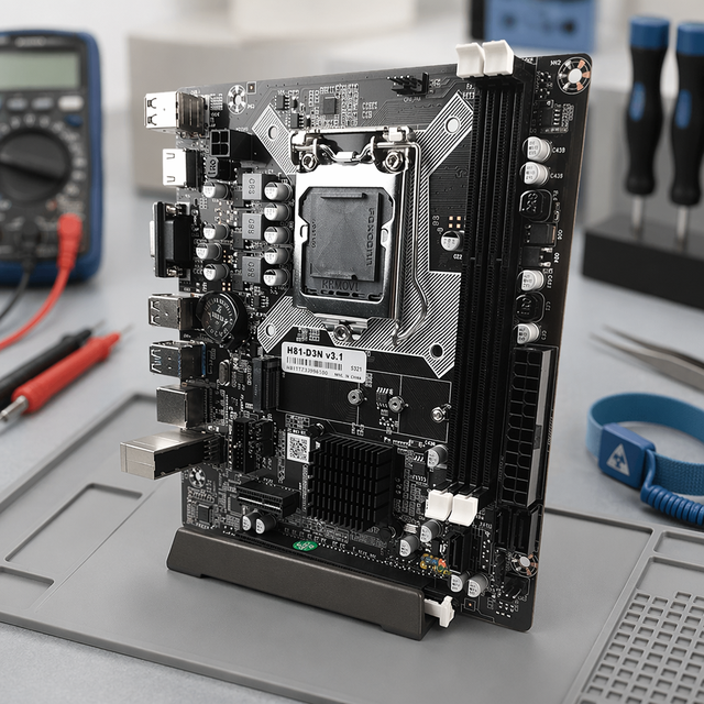 PCWINMAX H81 LGA1150 Micro ATX DDR3 16GB Motherboard with VGA/HD Output Factory Direct for 4th Gen Custom Desktop Systems