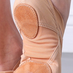 Chaussons <span class=keywords><strong>de</strong></span> danse plats pour femmes adultes E2521, en toile à semelle fendue, pour l'entraînement <span class=keywords><strong>de</strong></span> danse et les exercices d'étirement - Product Image 2