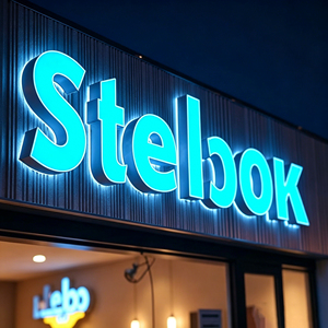 Customized <b>LED</b> Illuminated Acrylic <b>Sign</b>, 3D Letters, 2700K Fluorescent Display Light, 2-Year Warranty, Retail Store Display - Product Image 1