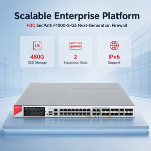 H3C SecPath F1000-S-G5 ไฟร์วอลล์ 32 พอร์ต พร้อมระบบป้องกันความปลอดภัยแบบหลายมิติ หน่วยความจำ SSD 480G ช่องเสียบเพิ่มเติม 2 ช่อง - มีสินค้าในสต็อก - Product Image 2