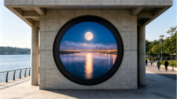 Écran LED circulaire extérieur P3.076 sur mesure, affichage numérique rond pour les campagnes publicitaires, les façades de bâtiments, les lieux publics