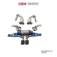 Silencieux d'échappement complet en titane Vavletronic pour Porsche GT3 2021 +