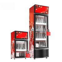 Glace commerciale bulle d'air eau Slush Maker boisson réfrigérateur réfrigérateur affichage congélateur Slush Machine 88L