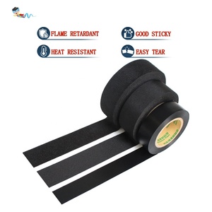 1- Flannel Fabric PET Fleece Polyester Cloth PVC Film Auto Car Engine Wiring Wrapping Automotive Wire Harness Self Adhesive Tape