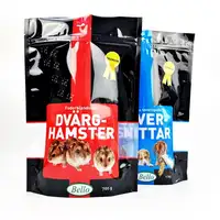 Индивидуальная цифровая печать с замком-молнией, матовые перезаряжаемые стоячие мешочки, упаковка для пищевых продуктов для домашних животных, пластиковый упаковочный пакет