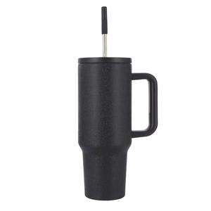 Recién llegado, <span class=keywords><strong>taza</strong></span> personalizada con aislamiento de acero inoxidable de doble pared, compre un vaso de 40oz con asa y pajita - Product Image 3