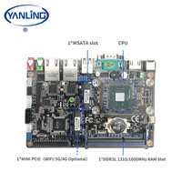 Mini PC Industrial de Bajo Costo J1900, Mini Computadora sin Ventilador con DDR3