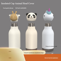 Tapa de Silicona Personalizada para Termo con Diseño de Panda, Jirafa o Unicornio, Apta para Alimentos, Resistente a Impactos y al Calor, Color Personalizado