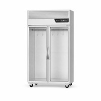 Congélateur commercial à double porte pour viande, en acier inoxydable, livraison rapide pour boucherie et supermarché, directement de l'usine en gros