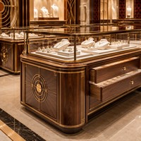 Vitrines et présentoirs de luxe sur mesure pour bijouteries, pour une aménagement complète de magasin