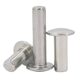 Remache Sólido de Aluminio de 3mm 4mm 5mm 6mm, Cabeza de Truss Tipo Hongo, Remache Metálico de Acero Inoxidable de 5 X 10mm 25mm - Product Image 1