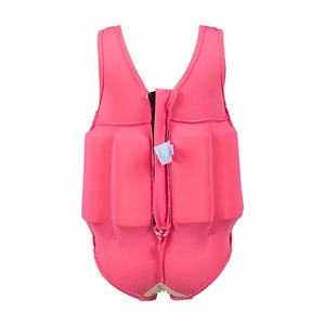 New Design OEM Custom Logo <span class=keywords><strong>Swim</strong></span> <span class=keywords><strong>Suit</strong></span> One Piece Flutuabilidade Swimwear para Meninas Neoprene Float <span class=keywords><strong>Suit</strong></span> para Crianças Natação - Product Image 4