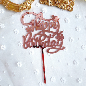 Honey And Sweetness Happy Birthday Acrylic <b>Cake</b> Toppers Gold Silver Pink Rose Gold <b>Cake</b> <b>Decoration</b> Birthday Party <b>Supplies</b> - Product Image 3