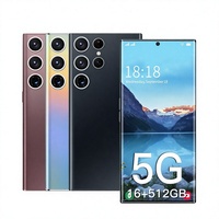 Smartphone Android 12 5G Octa Core 6,8 pouces 16 Go 512 Go Débloqué Charge rapide Caméra arrière 64 MP Caméra avant 32 MP Écran 120 Hz