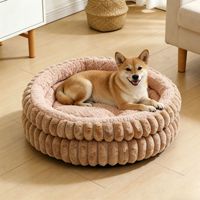 Nouveau Lit pour Animaux de Compagnie Double Couche Solide pour l'Automne et l'Hiver, Universel pour Chats et Chiens, avec Fond Antidérapant en Peluche, pour Explosions Double Doghouse