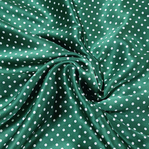 Tessuto in Seta Stampata Digitalmente 22 Momme, <span class=keywords><strong>Crepe</strong></span> Satinato 100% Seta di Gelso, Motivo a Pois e Marmo, 90 GSM per Abiti da Sposa - Product Image 6