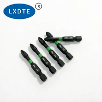 Embouts PH2 de qualité industrielle LXD, 10 pièces, 50 mm, acier allié S2, phosphaté noir, universel, adapté au travail du bois