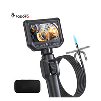 Podofo Portable 4,3 pouces 360 °   Caméra d'inspection endoscopique étanche IP67 1080P avec rotation automatique pour moteur de voiture