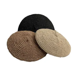 Panama mũ rơm vành xô cho người đàn ông bãi biển người phụ nữ rộng vành OEM/ODM Trắng gorra Homme Top bán du lịch một mảnh chapeaux phụ nữ