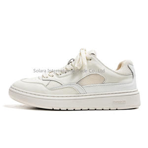 Men's <b>Shoes</b> Vintage Workwear Classic <b>White</b> Sports Style Casual Thick Soled Retro Slip-On Sneakers Breathable Mesh Spring 2025 - Product Image 5