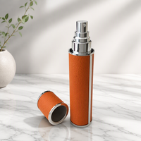 Botol Atomizer Parfum Kulit Isi Ulang 5ml, 10ml, Pompa Semprot Aluminium Berulir, Botol Parfum Kaca Portabel untuk Perjalanan