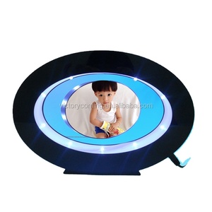 दीर्घवृत्त आकार diy चुंबकीय लेविटेशन फ्लोटिंग ब्लैक फोटो फ्रेम - Product Image 2