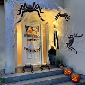 30cm <span class=keywords><strong>Halloween</strong></span> Home Decor Yard Porch Ornement Maison Hantée Réaliste <span class=keywords><strong>Araignée</strong></span> Artificielle Noir Peluche <span class=keywords><strong>Halloween</strong></span> Géant Fausses Araignées - Product Image 3