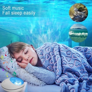 โปรเจคเตอร์คลื่นทะเล LED รุ่นใหม่ สำหรับไฟกลางคืนควบคุมด้วยสวิตช์ ปรับความสว่างได้ เหมาะสำหรับห้องนอนในบ้าน ตัวเครื่องทำจาก ABS สี<span class=keywords><strong>ดำ</strong></span>/<span class=keywords><strong>ขาว</strong></span> - Product Image 3