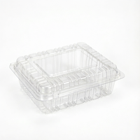 Boîte de rangement carrée en plastique PET jetable de qualité alimentaire pour macarons, biscuits, pâtisseries, pour boulangerie