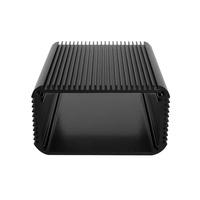 Boîtier de contrôle en aluminium extrudé 80x45x120mm avec dissipateur thermique à ailettes pour alimentation à découpage, électronique PCB, anodisé