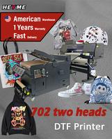 Impresora Digital DTF de 2 cabezales I3200, nueva condición A1, camisetas de prendas de vestir impresas, película plástica de 65cm, 1 año de garantía con tinta de pigmento