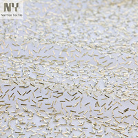 Nanyee Textile haut de gamme luxe spécial broderie or perles Tube maille tissus paillettes dentelle