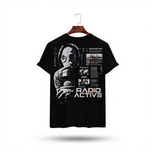 Fabricants de vêtements sur mesure, t-shirts pour hommes à manches courtes, coupe classique, col rond, 100% coton respirant, impression numérique - Product Image 1