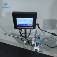 Máquina de Codificación Automática 4POLETECH de 4.3 Pulgadas Compatible con Líneas de Producción de Máquinas Transportadoras para Codificación Continua de Fecha y Logotipo