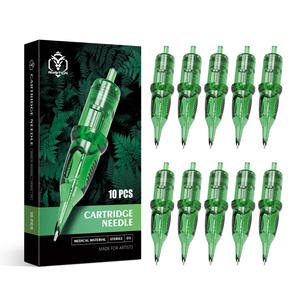 Ambition - Paquete de 10 Cartuchos de <span class=keywords><strong>Agujas</strong></span> Desechables para Tatuaje RL RM, Esterilizadas, 1RL <span class=keywords><strong>3RL</strong></span> 5RL 7RL 9RL 11RL 14RL 5RM 7RM 9RM 11RM 13RM 15RM - Product Image 1