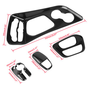 Kit de cadre de tableau de bord en fibre de carbone pour Dodge Challenger 15-24, panneaux de garniture intérieure - Product Image 1