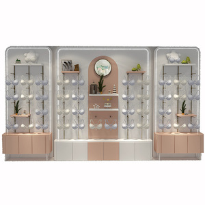 Expositor de ropa interior europeo, estantería curva para sujetadores y pijamas, expositor de pintura horneada para ropa, diseño de tienda de ropa interior - Product Image 5