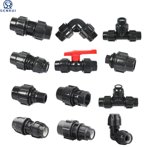 Werksanpassung Alle Arten und Größen PP-Klemmverbindungen Wasserversorgungskupplung T-Stück Winkel Gewinde <span class=keywords><strong>HDPE</strong></span>-Rohrverbindungen - Product Image 3