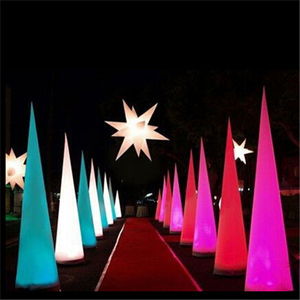 Bữa tiệc lãng mạn trang trí màu <span class=keywords><strong>Inflatable</strong></span> thay đổi hình nón với led light C3015 - Product Image 1
