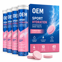 Comprimés effervescents d'hydratation sportive en gros pour l'équilibre électrolytique, complément professionnel de soutien quotidien au bien-être, OEM ODM