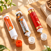 Tube de complément alimentaire pour animaux de compagnie en aluminium-plastique, conteneur de dosage précis avec bouchon à vis pour les soins des animaux