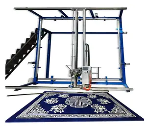 Loop cut pile automatically robot rug tufting machine for carpet