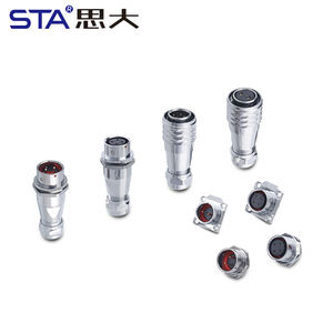 SF16 Aviation Plug Push-Pull Metall Hinter mutter Buchse Wasserdichter industrieller Stroma schluss 2 3 4 5 7 9 Pin - Product Image 6