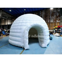 Tente igloo gonflable, dôme d'air extérieur, grande taille, portable, pour le camping, structure en PVC personnalisée, très vendue