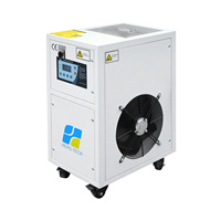 Mini refroidisseur d'eau industriel refroidi par air de 0,5 ch 2 kW avec réservoir, serpentin en cuivre, évaporateur, fabricant