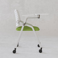 Chaise de formation pliable au design moderne avec bloc-notes pour réunion et salle de formation