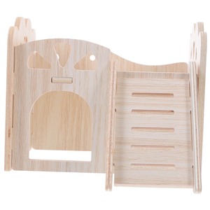 Maison en bois pour petits animaux : Lit pour hamster, lapin – Idéal pour dormir et se reposer en hiver – Mobilier pour animaux de compagnie - Product Image 4